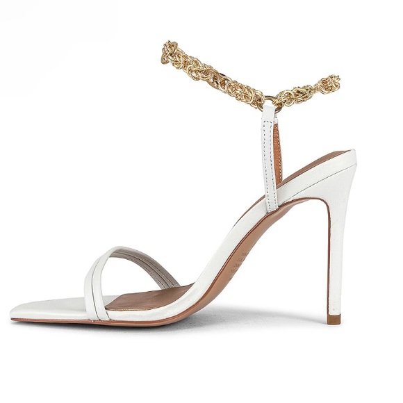 Alias Mae White and Gold Heels - Picture 3 of 11